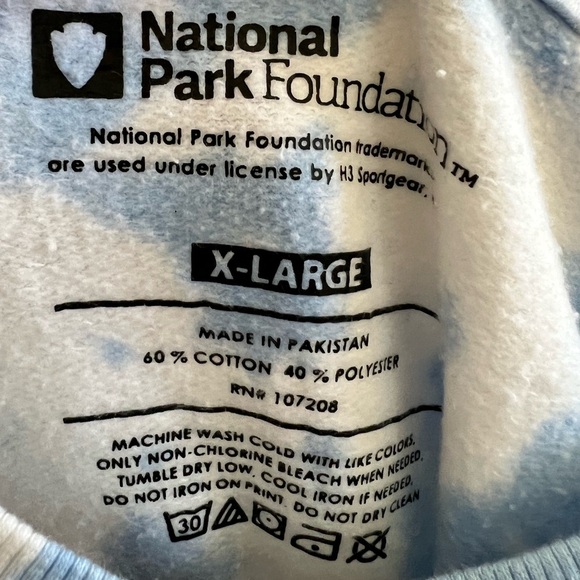 National Park 🏞️ Foundation Tie Dye Great Smokey Mountains Crew Neck Sweatshirt - Picture 5 of 5
